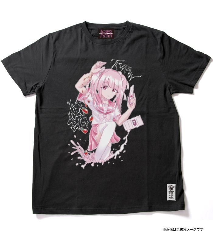 さ*ち様 WORKING GIRL Tシャツ 東京裏側】st milk girl Tシャツ（男女兼用）