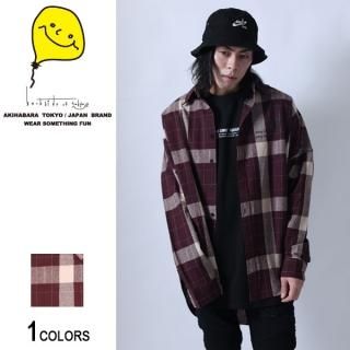 \"back side of Tokyo\" 切り替えビッグチェック長袖シャツ backside of tokyo】Killing Me切り貼りビッグチェックシャツ