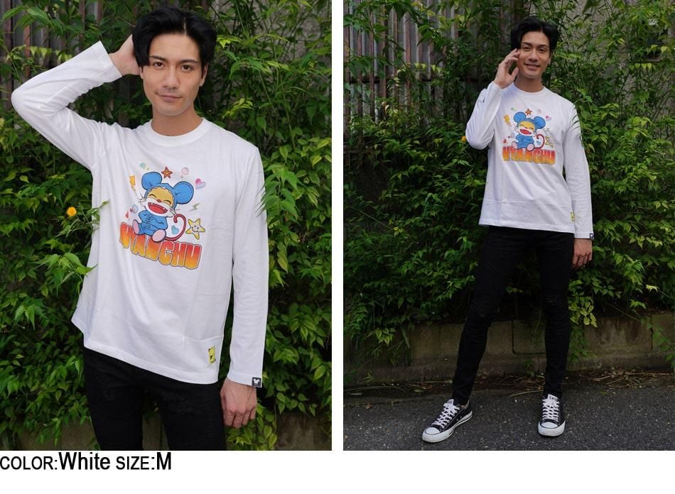 ニャンちゅう 落書きPOPロングTシャツ（男女兼用）