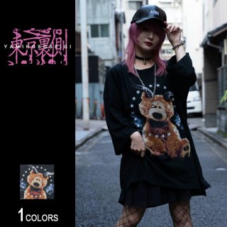『東京裏側』BM×Bear DollグラフィックビッグTシャツ（男女兼用）