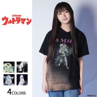 ウルトラマン』かすれプリント怪獣Tシャツ (男女兼用）