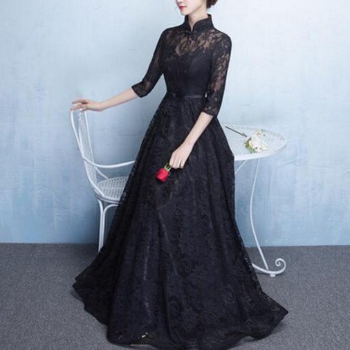 【Chi Chi London】ハイネックレースドレス　ブラックフォーマル/ドレス