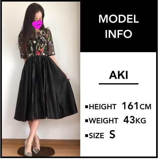 美品✨】トッカ FLORAL BOUQUETドレス 刺繍 ワンピース 黒 M