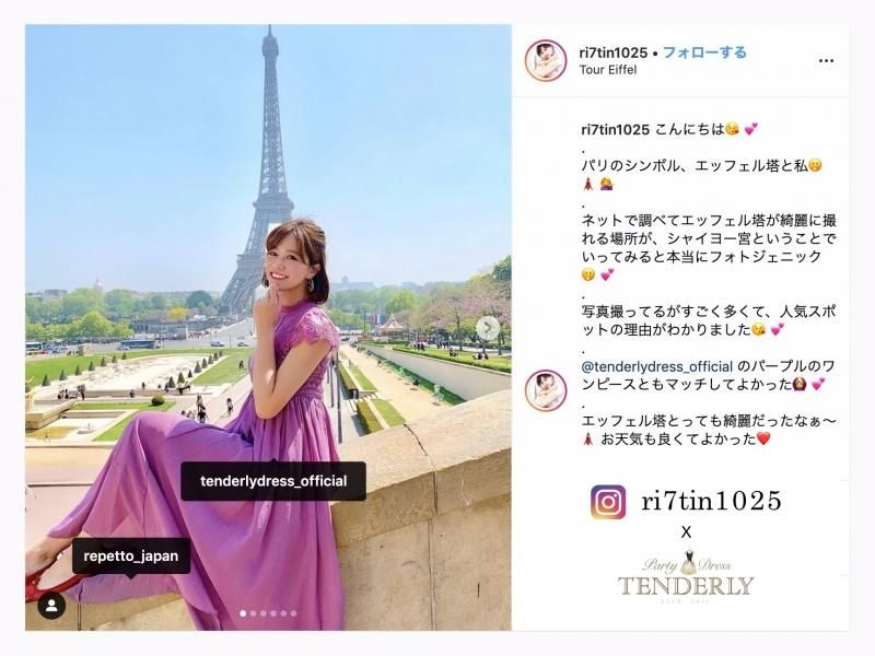 即納 胸下切替 レースが綺麗なシフォンフレアロングドレスワンピース 紫 即納 胸下切替 レースが綺麗なシフォンフレアロングドレスワンピース 紫
