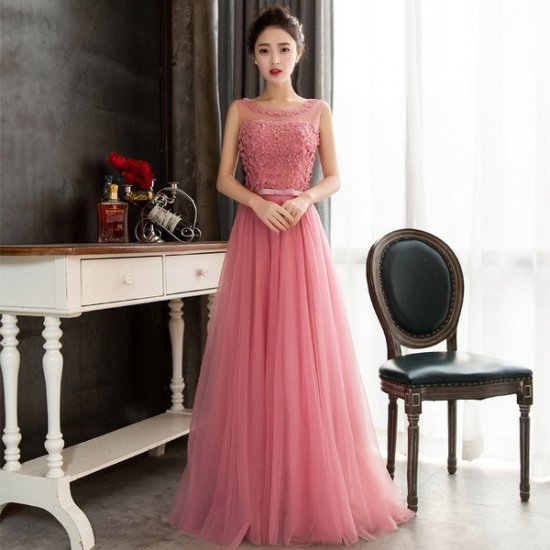 発表会などのお衣装におすすめ あざやかカラーのロングドレス - 韓国