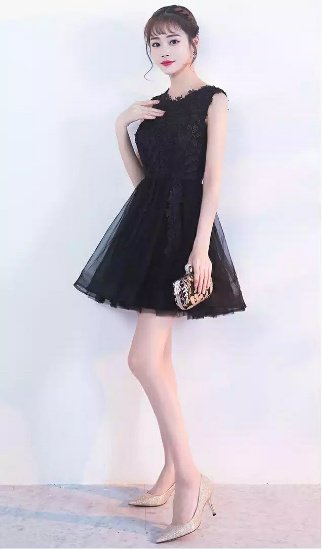 フォーマル/ドレスイギリス　チュール　ミニドレス　黒