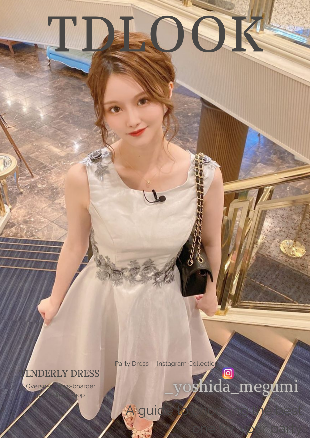 結婚式に 艶感エレガント ノースリーブ膝丈ドレスワンピース - 韓国プチプラパーティードレス通販『TENDERLY DRESS』