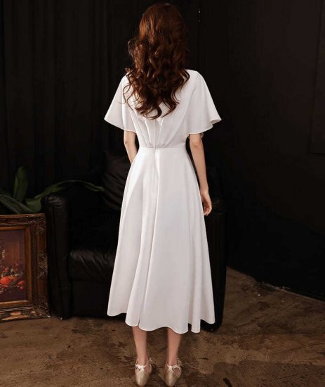 翌日発送可能】 1度着用jovaniフレアロングドレス00サイズXS白 ドレス 