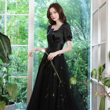 ドレス 黒・ブラック - 韓国パーティードレス・ワンピース通販
