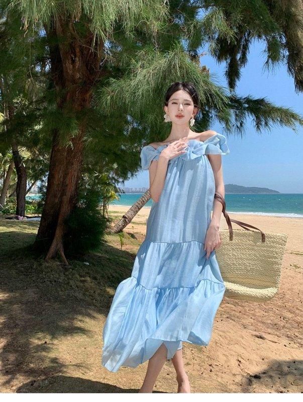 夏にぴったり♪オフショルロングワンピース✨パーティーやデートなどに 楽天市場】リゾートワンピース 夏 オフショルダー ロング