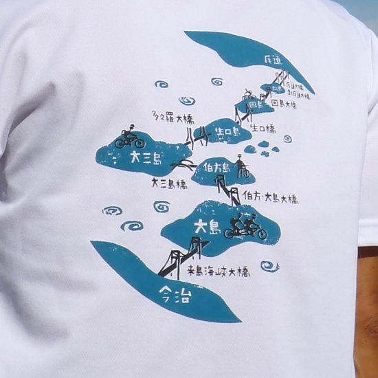 Tシャツ,しまなみ海道,お土産,自転車, サイクリング,シクロ,オリジナル