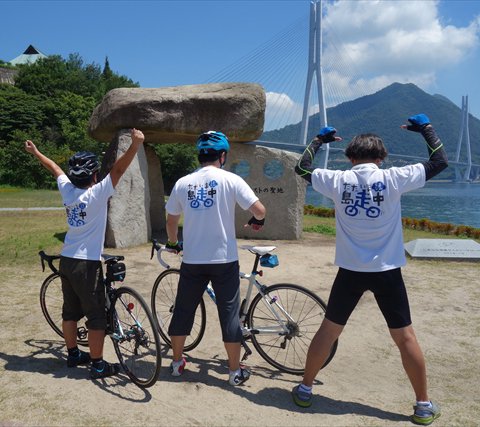 Tシャツ,しまなみ海道,お土産,自転車, サイクリング,シクロ,オリジナル