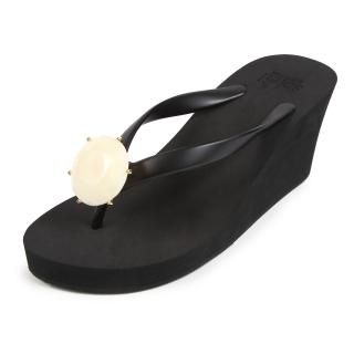 Birthday beach sandal Wedge heel / June / Pearl / Blackʣѡ롦֥å