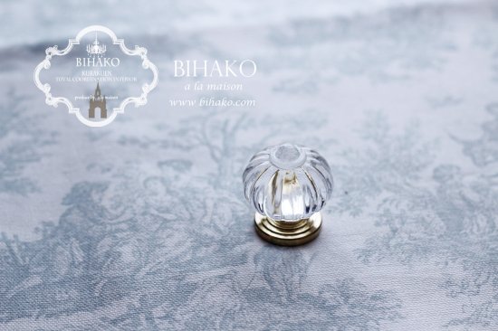 クリスタル ツマミ　ドアノブ　取手　カルトナージュ　オニオン　M - カルトナージュ材料 BIHAKO ONLINE SHOP