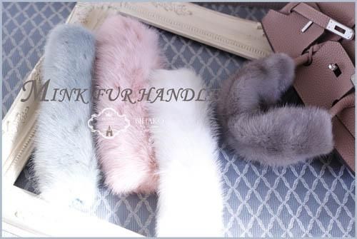 ミンク　ハンドルカバー／ 半製品　特別注文品　M ／ GAKE   FUR