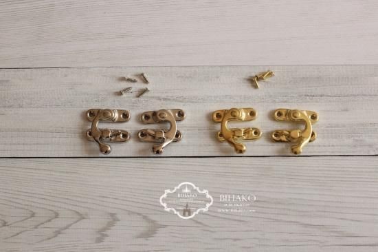 ボックスラッチ留め金具スイングロックケース 小物作り2個セット