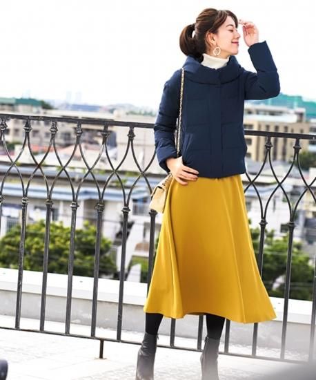 バックリボンショートダウンコート「D488」 -RUIRUE BOUTIQUE