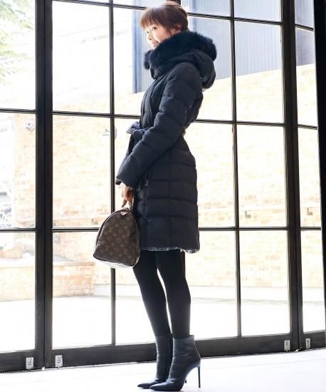 スタイルアップフェミニンダウンコート「D669」-RUIRUE BOUTIQUE