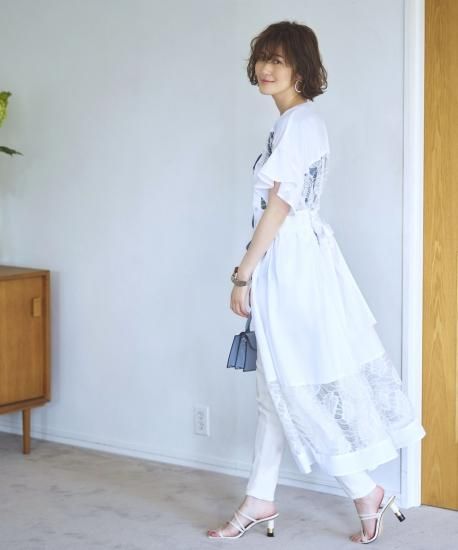 レース＆フレアーリゾートワンピース「CU1020」-RUIRUE BOUTIQUE