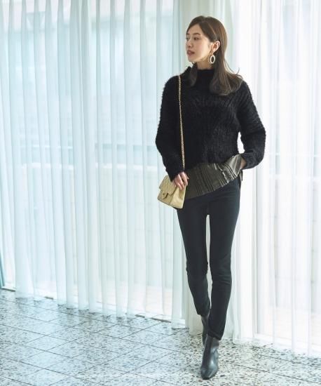 SEVEN TEN フェザーヤーンレイヤードウールトップス オフホワイト フェザーヤーンレイヤードウールトップス(オフホワイト) - seventen