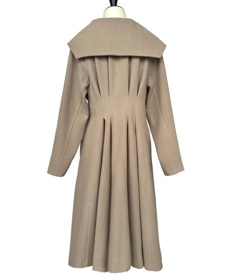 ARTS&SCIENCE バックタック　ノーカラーコート　1 ブラック　薄手 ARTS&SCIENCE バックタック ノーカラーコート 1 ブラック 薄手