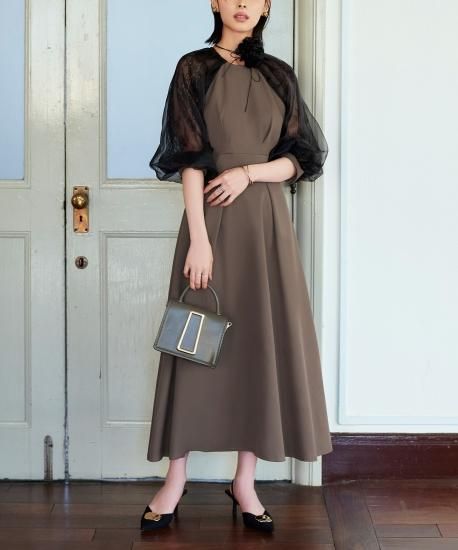 ＋PLUS accessoriesシリーズ】オーガンジー×レース コンビネーション