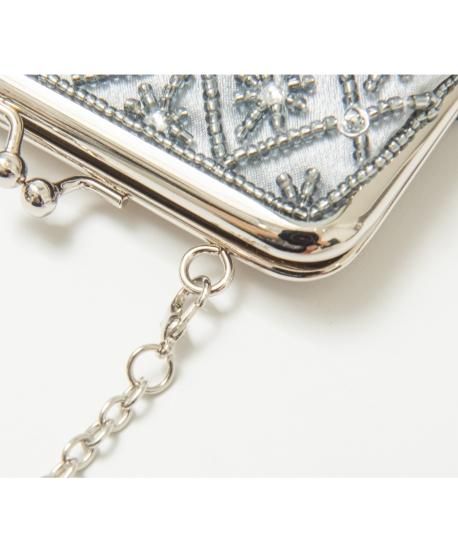 ビーズ刺繍がま口ショルダーバッグ「BA1345」