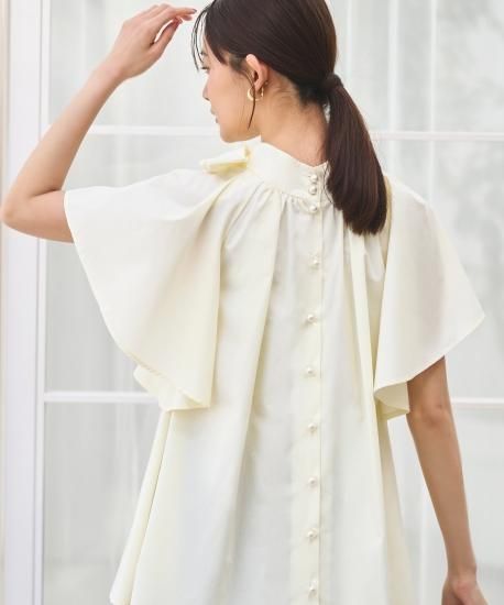 gasa 流星　ショルダータックフレンチスリーブ gasa 流星 ショルダータックフレンチスリーブ gasa 流星 ショルダー