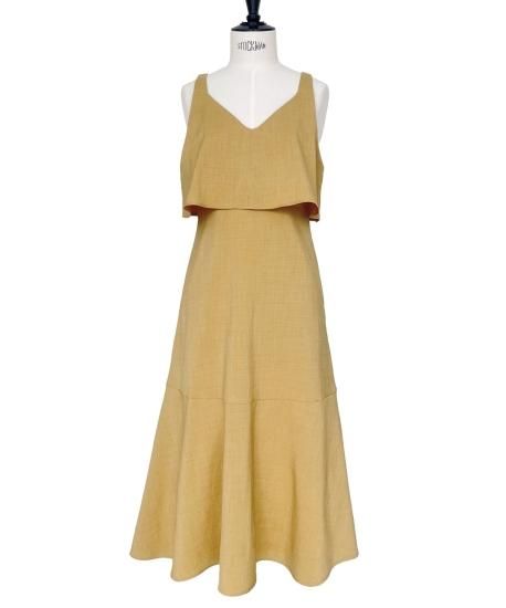 美品✨アドーア　フレアジャンパースカート Vネック　ベルト　近年モデル　M Vネック・フレアジャンパースカート（ベルト付き）「CU1388」