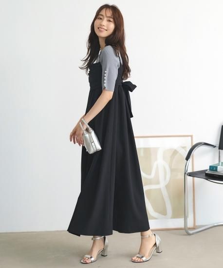 ワンピース セット ボウタイプリーツワンピースfor Christel Takigawa(フォーマル