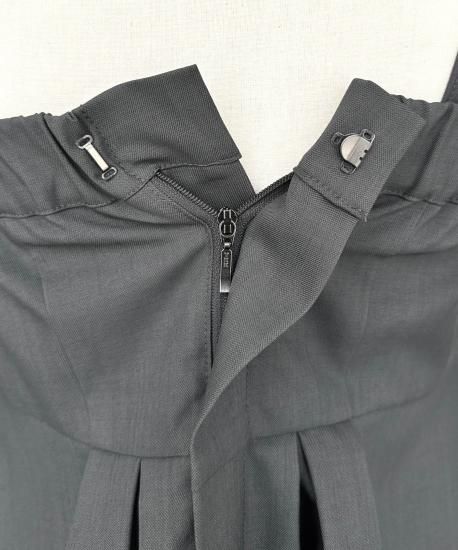 ルイルエブティック RUIRUE BOUTIQUE 【マルチway】タックペプラムビスチェ＆スリムテーパードパンツ （ダークグレー） ストレッチ/マルチway】タックペプラムビスチェ＆スリム