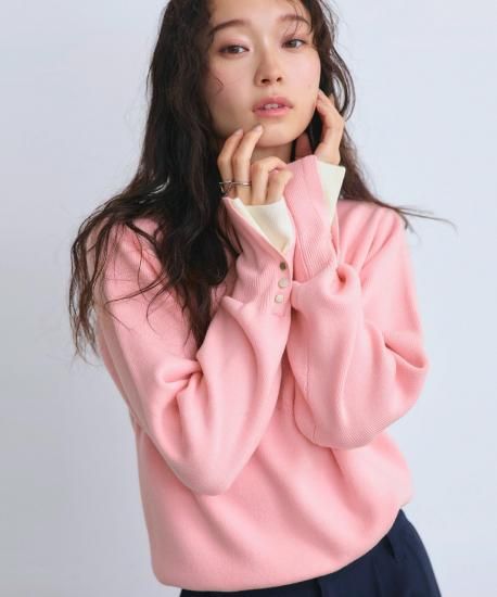 アンチピリングバイカラーニット「CKN1433」