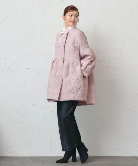 【専用】エムプルミエのペプラムコート FEW ITEMS / ＜2WAYペプラムダウンジャケット＞のネイビーが残りわずか