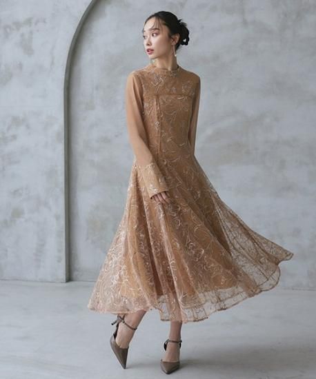 REDVALENTINO コットンドレス　サンガッロ刺繍　フレアワンピース ap retro ワンピース 刺繍フレアワンピース「動画あり