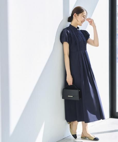 ルイルエブティック RUIRUE BOUTIQUE スタンドカラーレース