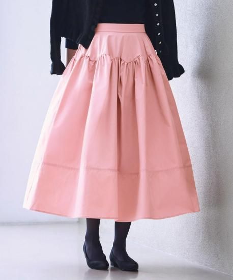 洗える】バブルフレアスカート「BSK1599」