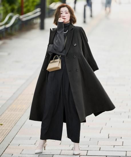 日本生地】フレアチェスターコート「K1647」