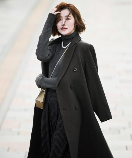 日本生地】フレアチェスターコート「K1647」