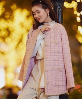 ステッチレス裏キルトドルマンスリーブジャケット「D1295」