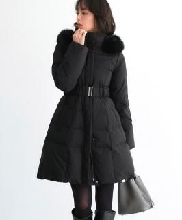 ⭐︎週末限定価格⭐︎【美品】ロングダウンコートドレス Sサイズ ブラック ダウンコート ダウン ロング ロングダウンコート あたたかい 極寒