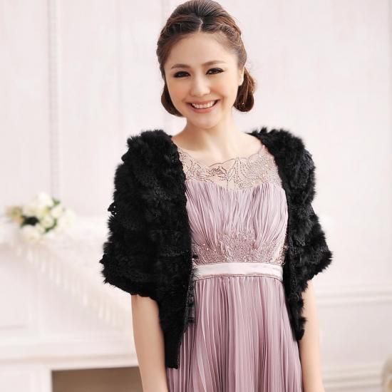 ロマンティックに華やぐラビットファーボレロ Rf655 Ruirue Boutique