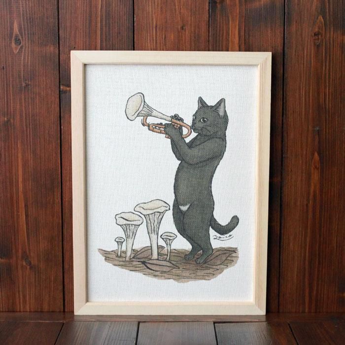 黒猫楽団『トランペット』 複製原画A4シート- 13.CATS.WORKS