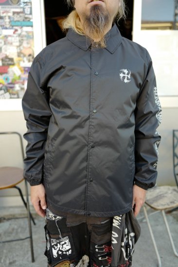 SUGI-MANJI WIND BREAKER BLACK/SILVER - CPW SKATE SHOP ONLINE STORE