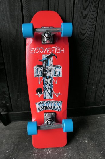 Dogtown Stonefish Mini Cruiser Complete Skateboard - Red Stain 