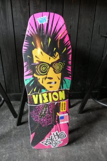 Vision Old School Psycho Re-Issue Concave Deck - Pink Stain 10 x 30.25