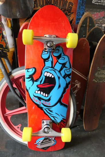 Santa Cruz Screaming Hand 80s Cruzer Complete Skateboard - Red 