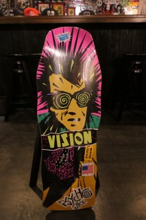 Vision Old School Psycho Re-Issue Concave Deck - Yellow Stain
