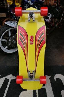 G&S 80's SideCut Re-Issue Custom Complete Skateboard - Yellow 9.78x30