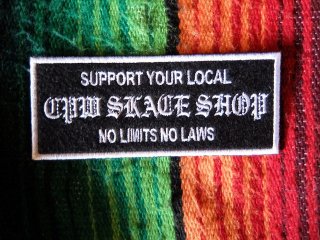 SUPPORT LOCAL SKATE SHOP PATCH