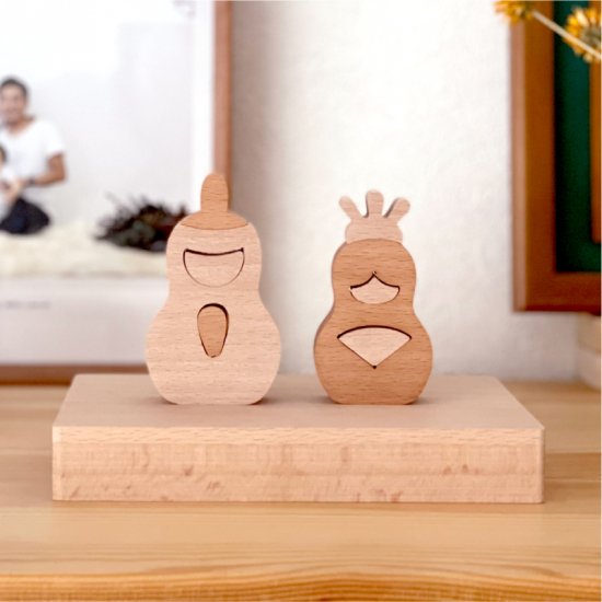 クムキ 組 ～くみ～ モダン親王雛飾り | 木の雛人形・五月人形 ［人と木］